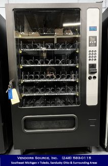Crane 187 Six-wide Modern Snack Machine with Keypad $4195.00